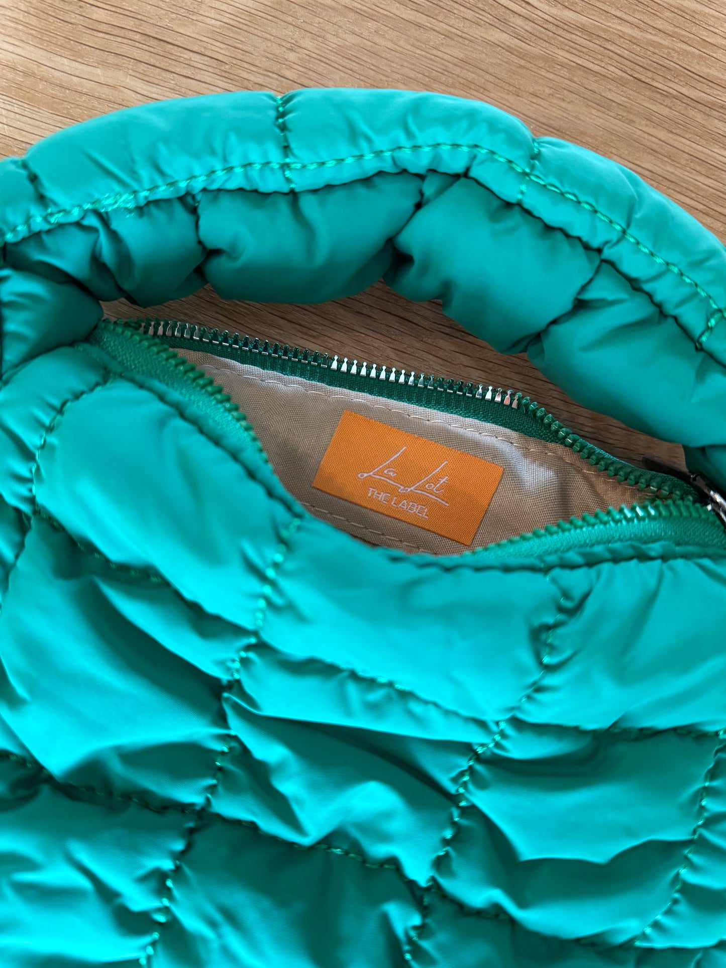 Puffer Clutch Green