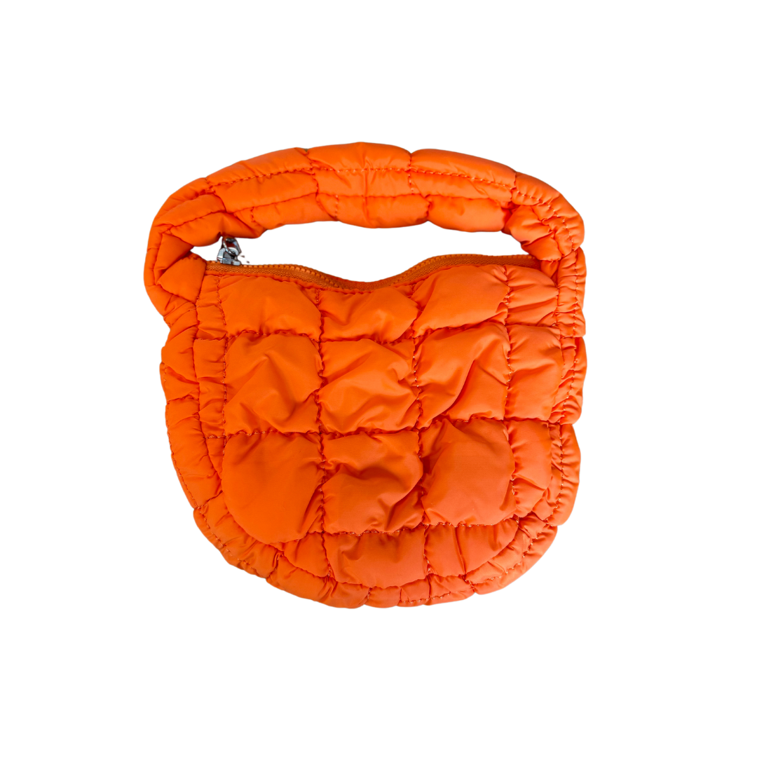 Puffer Clutch Orange