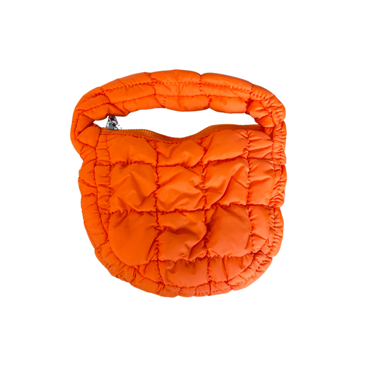 Puffer Clutch Orange