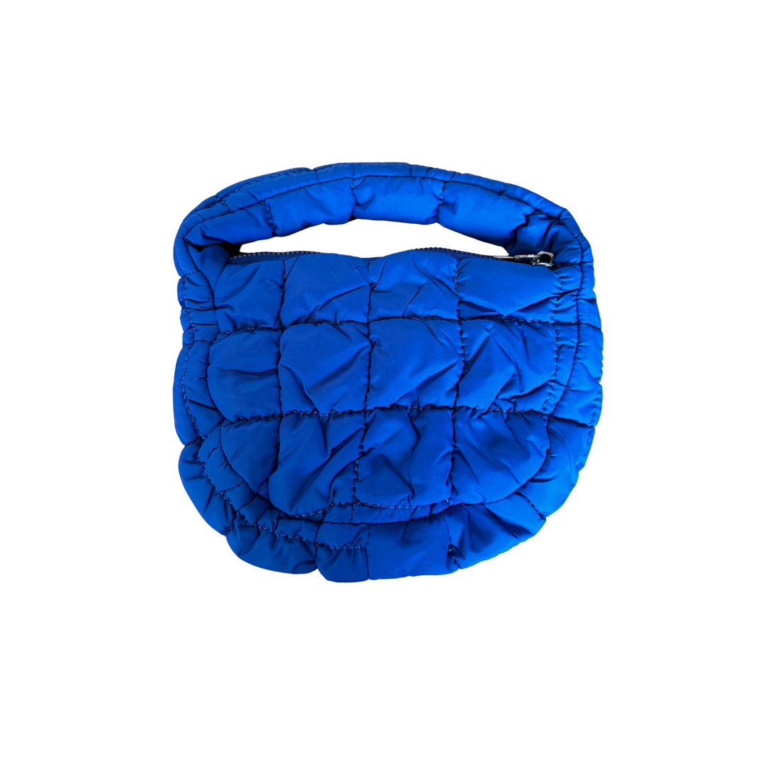 Puffer Clutch Blue