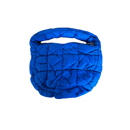 Puffer Clutch Blue