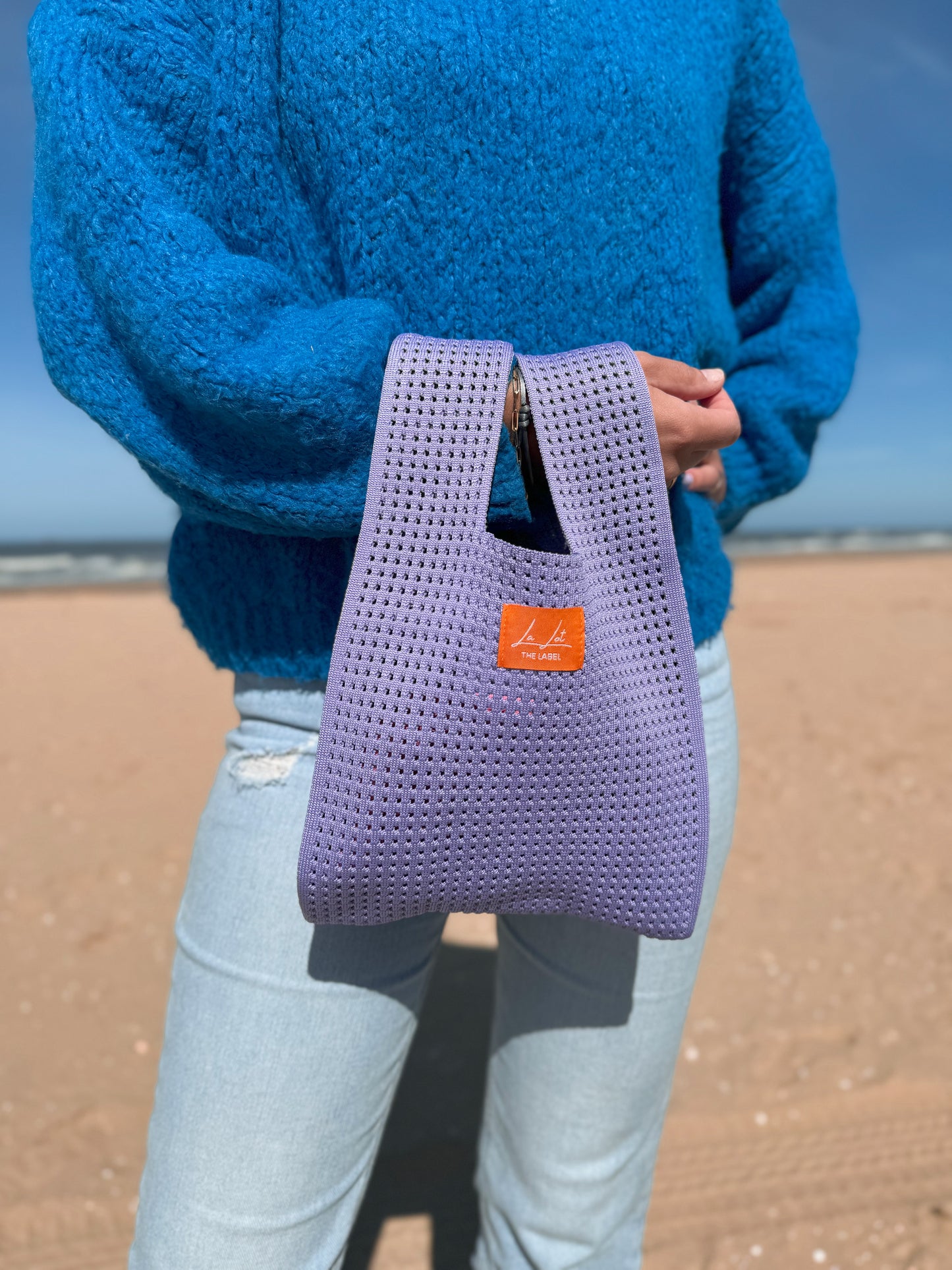 Mini Beach Bag Purple